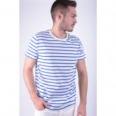 Tricou Jack&amp;amp;Jones Jjco Table Tee Ss Stripe Regular Fit White / True Blue foto