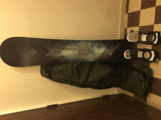 Placa snowboard, legaturi si husa foto