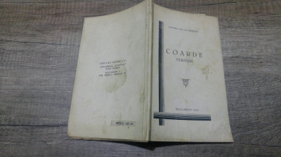 Coarde (versuri) - Maximilian Galsberg/ princeps, tiraj 1000 exemplare foto