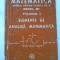Matematica, Manual ptr. clasa XII-a, Elemente de Analiza Matematica