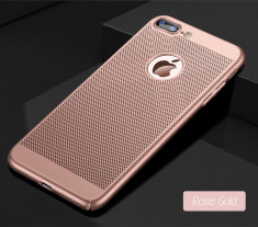 Husa iPhone 7 Plus 8 Plus Perforata Rose Gold foto