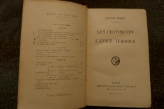 Les chatiments l&amp;#039;annee terrible de Victor Hugo Ed. Ernest Flammarion Paris 1926 foto