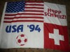 Steag SUA &amp; Elvetia Campionate Mondiale Fotbal 1994, 134x97 cm, Fan Zone