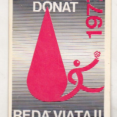 bnk cld Calendar de buzunar 1977 - Donati sange