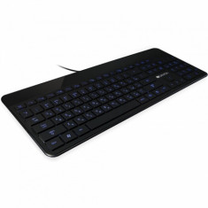 Tastatura multimedia Canyon CNS-HKB5US , USB , Iluminare LED , Negru foto