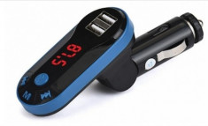 Modulator FM cu Hands Free, player Mp3, Slot MicroSD si bluetooth foto