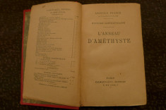 L&amp;#039;anneau d&amp;#039;amethyste de Anatole France Ed. Calmann-Levy Paris 1923 foto