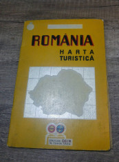 Romania, harta turistica scara 1:1.000.000/ 1939, statiuni Osin in toata tara foto
