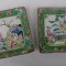 Doua farfurioare vechi din cloisonne, inceput de secol 20