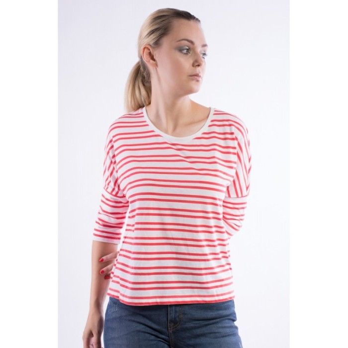 Bluza Only Onlcelina 3/4 Cloud Dancer Stripes Bittersweet foto mare Bluza Only Onlcelina 3/4 Cloud Dancer Stripes Bittersweet foto mare