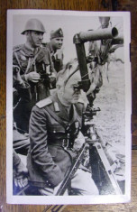 FOTOGRAFIE TIP CARTE POSTALA - MARESALUL ION ANTONESCU PE FRONTUL BASARABEAN (1941) foto