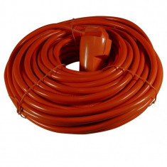 Extension cable red/orange 20 mtr. EU Plug Dimensions 3 x 1.5mm foto