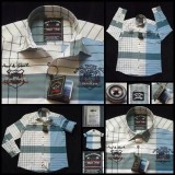 Camasa Barbati Regular Fit Maneca Lunga Bumbac Mix - Alba, Gri, Petrol, Bleu - Marimea M (39-40)