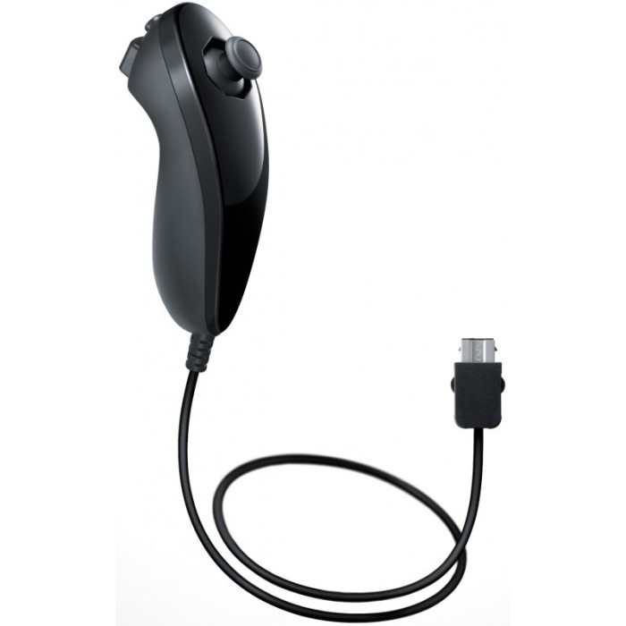Controler Nunchuk pentru Nintendo Wii Culoare Negru foto mare Controler Nunchuk pentru Nintendo Wii Culoare Negru foto mare
