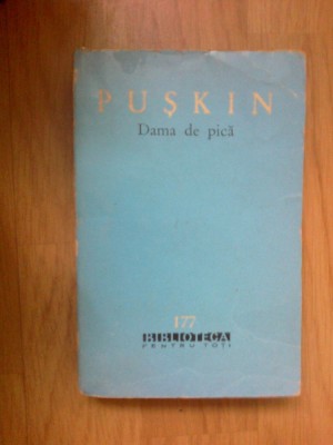 g0 Dama De Pica - A.s. Puskin foto