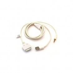 Cablu date USB pentru iPhone/iPad/iPod cu audio-ou foto