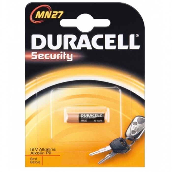 1x Duracell A27 27A, CA22, EL-812, EL812, G27A MN2 1x Duracell A27 27A, CA22, EL-812, EL812, G27A MN2