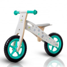 Bicicleta din lemn fara pedale Runner Deluxe Stars KinderKraft foto