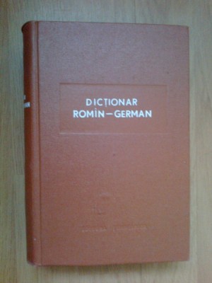 k2 Dictionar Roman- German - Sora Mariana , Puscariu Lia, etc foto