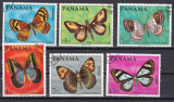 Panama 1968 fauna fluturi MI 1056-1061 stampilate
