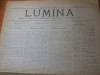 Lumina 1896 + Art. Const. Mille &amp; Lupta Vietii George Cosbuc - Ziar Vechi