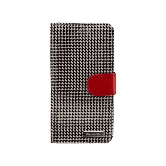 BOOK CASE PEPITA for Apple iPhone 6 / 6S Culoare Negru - Alb foto mare BOOK CASE PEPITA for Apple iPhone 6 / 6S Culoare Negru - Alb foto mare