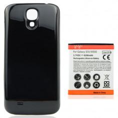 Baterie 5600 mAh si capac negru pt Samsung Galaxy S4 i9500 i9505 foto