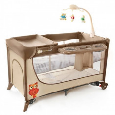 Patut pliabil Joy Completo 120 x 60 cm Brown KinderKraft foto