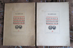 N. CARTOJAN - ISTORIA LITERATURII ROMANE VECHI (vol. I-II, 1940-1942, PRINCEPS!) foto