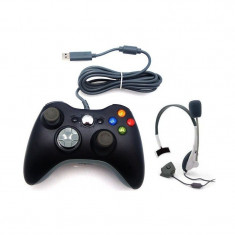 Controller + Casti (microfon) Xbox 360 TM23 foto