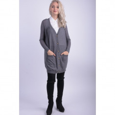 Cardigan Vero Moda Slash Oversize Medium Grey Melange foto