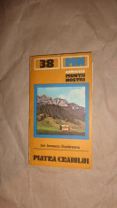 Muntii Piatra Craiului colectia muntii nostri nr.38 cu harta foto