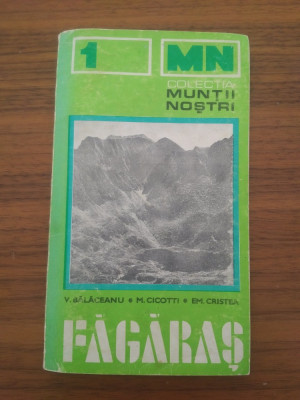 Colectia Muntii Nostri nr. 1 - Fagaras cu harta foto