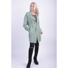 Trench Object Meraj Trenchcoat Fir Green foto