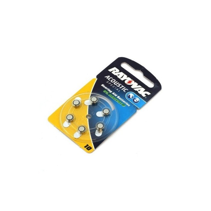 Set 6x Blister Rayovac Hearing Aid Battery HA10 ON foto mare Set 6x Blister Rayovac Hearing Aid Battery HA10 ON foto mare