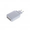 4-Port 100-250V 4.2A Adaptor Multi USB USB-Hub Alb