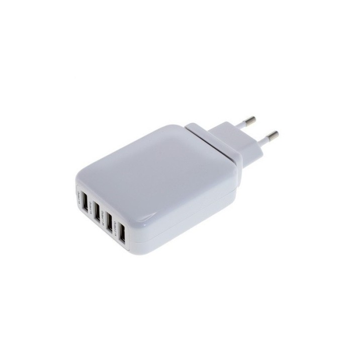 4-Port 100-250V 4.2A Adaptor Multi USB USB-Hub Alb foto mare 4-Port 100-250V 4.2A Adaptor Multi USB USB-Hub Alb foto mare