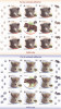 PUI DE ANIMALE MINISHEET 2012, MNH,ROMANIA., Fauna, Nestampilat