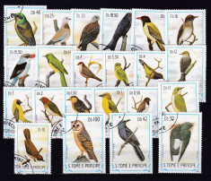 Sao Tome 1983 fauna pasari MI 879-900 stamp. w46 foto