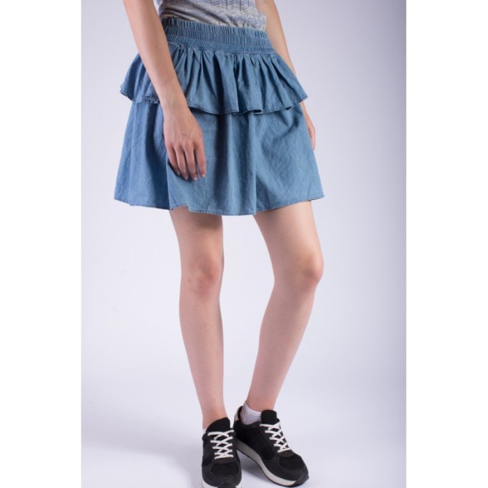 Fusta Scurta Vero Moda Vmzoe Chambray Mini Light Blue Denim foto mare Fusta Scurta Vero Moda Vmzoe Chambray Mini Light Blue Denim foto mare