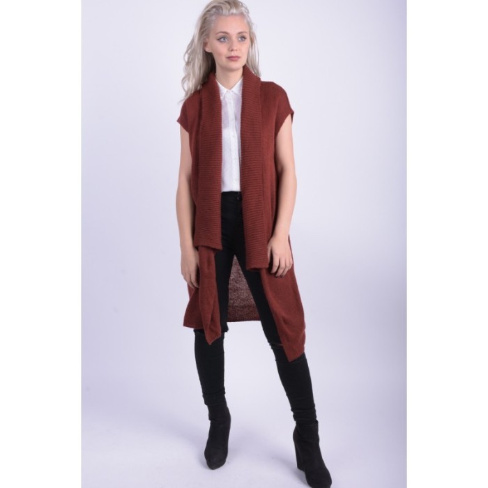 Cardigan Jacqueline De Yong Jdymagnolia Fired Brick foto mare Cardigan Jacqueline De Yong Jdymagnolia Fired Brick foto mare