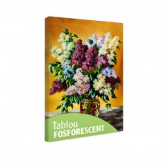 Tablou fosforescent Liliac multicolor foto