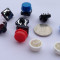 Buton cu capac rotund 12x12x7.3mm Arduino (culoare: ALB)