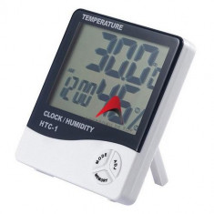 Ceas digital cu senzor de umiditate, termometru si alarma foto