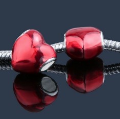 Charm Pandora Inima rosie foto