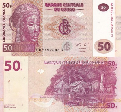 CONGO 50 francs 2013 UNC!!! foto