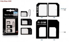 Adaptor SIM (Micro, Nano, Standard) Noosy 4In1 Negru foto