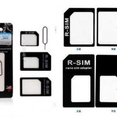 Adaptor SIM (Micro, Nano, Standard) Noosy 4In1 Negru