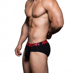 Andrew Christian Almost Naked Tagless Cotton Brief Black Large foto