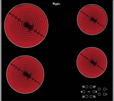 Plita Whirlpool AKT 8090/NE vitroceramica 4 zone incorporabila Neagra foto